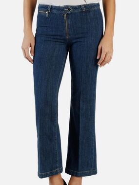 Paige Jeans | Paige Milo Crop | Size 27 | Women’s Dark Blue Flared Jeans